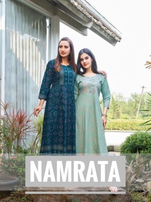 Namrata by rangjyot beautiful reyon printed kurti catalogue at wholesale price Rangjyot