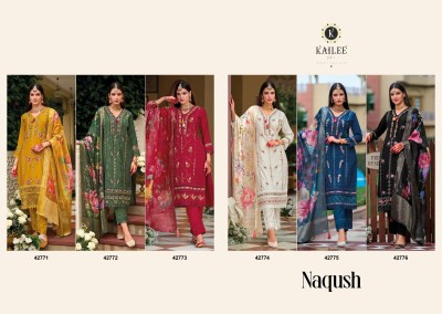 Naqsh by Kailee Pure viscose silk embroidered Kurti pant and dupatta at low rate  readymade suit catalogs