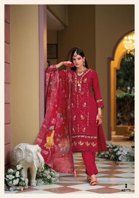 Naqsh by Kailee Pure viscose silk embroidered Kurti pant and dupatta at low rate  readymade suit catalogs