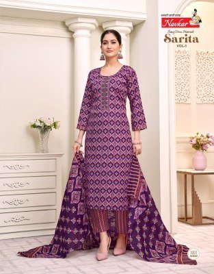 Navkar Sarita Vol 1 Malaysian Cotton Print Top And Pant with Mal Mal Printed Dupatta Wholesale kurtis catalogs