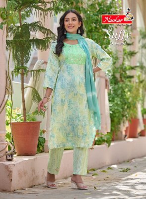 Navkar suffy vol 4 embroidery work rayon ready made suits wholesale  kurtis catalogs