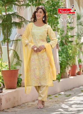 Navkar suffy vol 4 embroidery work rayon ready made suits wholesale  kurtis catalogs