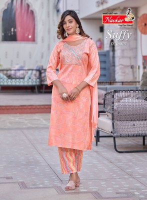 Navkar suffy vol 4 embroidery work rayon ready made suits wholesale  kurtis catalogs