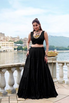 Navratri Collection 1662 Rajudi Lehenga Choli Pure Rayon with Original Mirror Gamthi Work And Cowrie Lace Stitched Rayon Lehenga Choli Wholesale lehenga choli