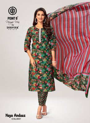  Naya Andaaz Vol-8 by Deeptex Pure cotton readymade cotton printed suit catalogue at affordable rate readymade suit catalogs