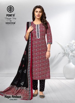 Naya Andaaz Vol 9 by Deeptex Pure Cotton Printed Ready made suit collection dress material catalogs