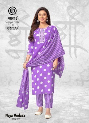 Naya Andaaz vol 10 by deeptex Readymade printed top bottom and dupatta catalogue at affordable rate readymade suit catalogs