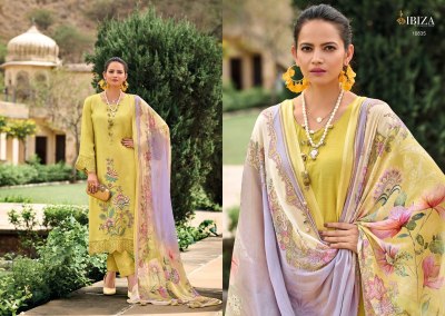 Nayaab by IBIZA Life Style pure musline embroidered unstitched suit catalogue at affordable rate salwar kameez catalogs