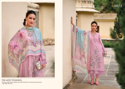 Nayaab by IBIZA Life Style pure musline embroidered unstitched suit catalogue at affordable rate salwar kameez catalogs