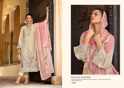 Nayaab by IBIZA Life Style pure musline embroidered unstitched suit catalogue at affordable rate salwar kameez catalogs