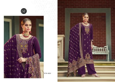 Nazakat By Belliza Pure Pashmina Printed Unstitched Dress material catalogue at affordable rate salwar kameez catalogs