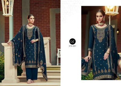 Nazakat By Belliza Pure Pashmina Printed Unstitched Dress material catalogue at affordable rate salwar kameez catalogs