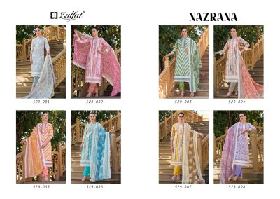 Nazrana by Zulfat pure cotton exclusive designer unstitched salwar kameez catalogue salwar kameez catalogs