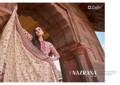 Nazrana vol 2 by Zulfat pure cotton printed unstitched dress material catalogue dress material catalogs