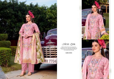 Needle Wonder Vol 3 Premium Cotton Suit with Heavy Embroidery And Mal Mal Dupatta Dress Material Wholesale dress material catalogs