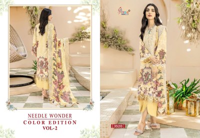 Needle wonder colour edition 2 by cotton printed unstitched dress material catalogue salwar kameez catalogs