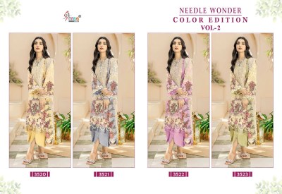 Needle wonder colour edition 2 by cotton printed unstitched dress material catalogue salwar kameez catalogs