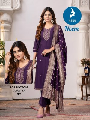 Neem by Kaya Roman Silk Super Quality Fancy Ready made suit collection at wholesale rate readymade suit catalogs