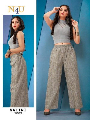 Neha fashion by N4U Nalini fancy linen printed exclusive bottom wear catalogue at affordable rate bottom wear catalogs