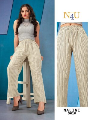 Neha fashion by N4U Nalini fancy linen printed exclusive bottom wear catalogue at affordable rate bottom wear catalogs