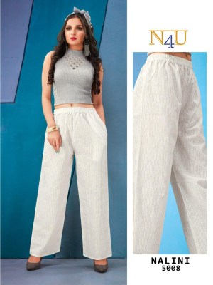 Neha fashion by N4U Nalini fancy linen printed exclusive bottom wear catalogue at affordable rate bottom wear catalogs