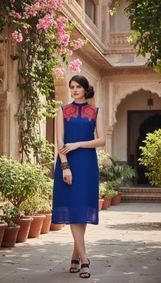New Look Vol 2 Fancy Georgette Kurti with Handwork Product Wholesale Amavi