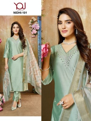 Niddhi by Wanna heavy silk embroidered kurti pant and dupatta catalogue readymade suit catalogs