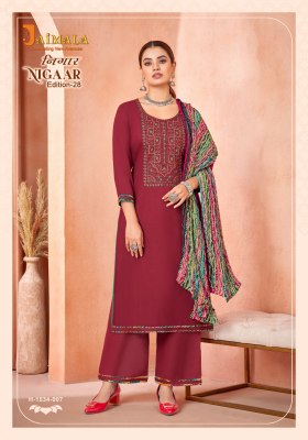 Nigaar 28 by alok suit Pure Reyon Slub unstitched dress material catalogue at low rate salwar kameez catalogs