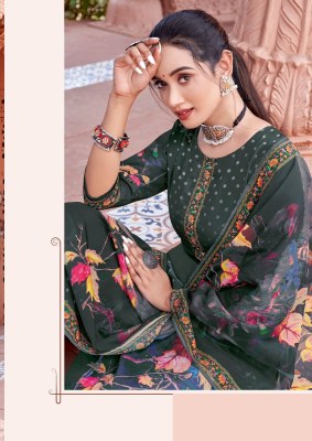 Nihar by Mittoo Satin printed thread Work kurti pant and dupatta catalogue at low rate readymade suit catalogs