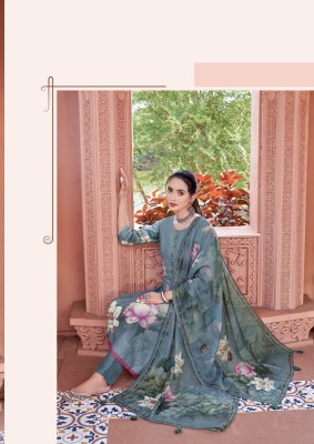 Nihar by Mittoo Satin printed thread Work kurti pant and dupatta catalogue at low rate readymade suit catalogs