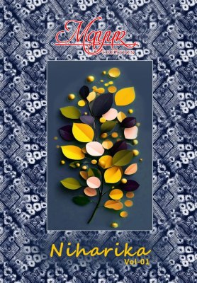 Niharika vol 1 by Mayur Unstitched pure cotton dress material catalogue at affordable rate dress material catalogs