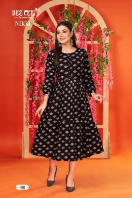 Nikki by deecee two layered long feeding kurti catalogue at amaviexpo kurtis catalogs