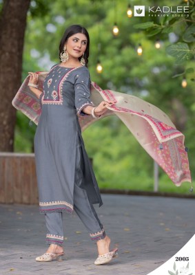 Nirvana by Kadlee Handwork fancy kurti pant and dupatta collection readymade suit catalogs