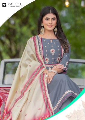 Nirvana by Kadlee Handwork fancy kurti pant and dupatta collection readymade suit catalogs