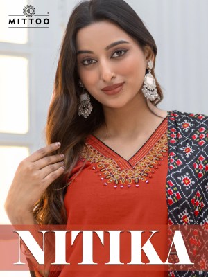 Nitika by Mittoo Thread Embroidered Exclusive Readymade suit catalogue at low price wholesale catalogs