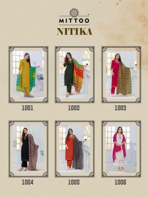 Nitika by Mittoo Thread Embroidered Exclusive Readymade suit catalogue at low price readymade suit catalogs