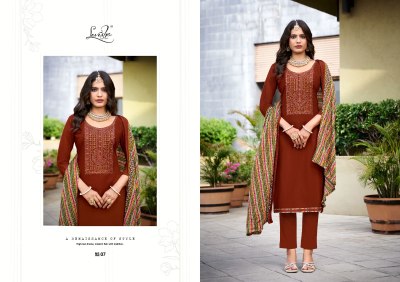 Nivisha vol 9 by Levisha reyon embroidered unstitched suit catalogue at affordable rate salwar kameez catalogs