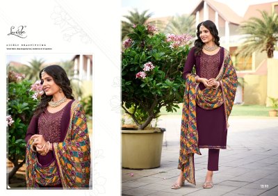 Nivisha vol 9 by Levisha reyon embroidered unstitched suit catalogue at affordable rate salwar kameez catalogs