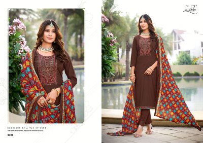 Nivisha vol 9 by Levisha reyon embroidered unstitched suit catalogue at affordable rate salwar kameez catalogs