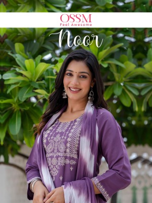 Noor by Ossm Exclusive printed kurti pant and dupatta catalogue Ossm Kurti catalogue