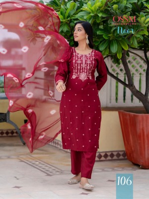 Noor by Ossm Exclusive printed kurti pant and dupatta catalogue readymade suit catalogs