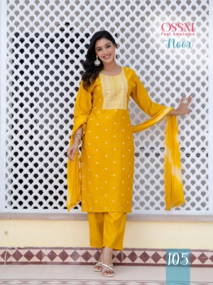 Noor by Ossm Exclusive printed kurti pant and dupatta catalogue readymade suit catalogs