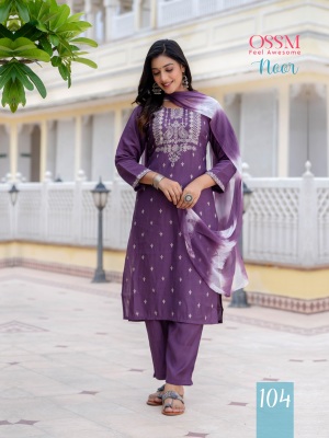 Noor by Ossm Exclusive printed kurti pant and dupatta catalogue readymade suit catalogs