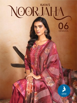 Noorjaha by Kaya Muslin Digital printed readymade suit catalogue at affordable rate Kaya kurti