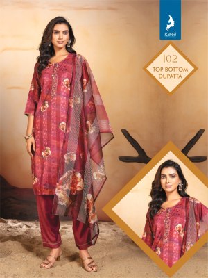 Noorjaha by Kaya Muslin Digital printed readymade suit catalogue at affordable rate readymade suit catalogs