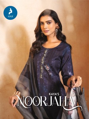 Noorjaha by Kaya Muslin Digital printed readymade suit catalogue at affordable rate readymade suit catalogs