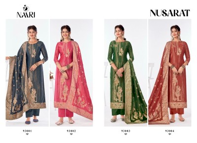 Nusarat by naari lunch exclusive jacquard salwar suit catalogue   salwar kameez catalogs