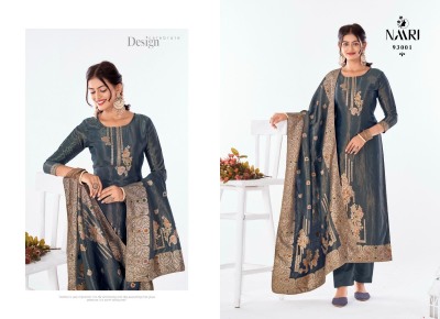 Nusarat by naari lunch exclusive jacquard salwar suit catalogue   salwar kameez catalogs