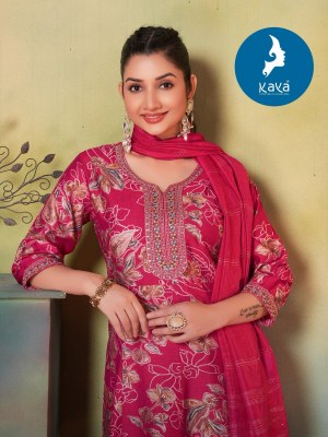 Nushrat by Kaya 3 piece Concept top bottom and dupatta catalogue at affordable rate readymade suit catalogs