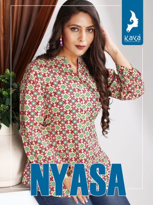 Nyasa by Kaya fancy womans short top catalogue at affordable rate Kaya kurti